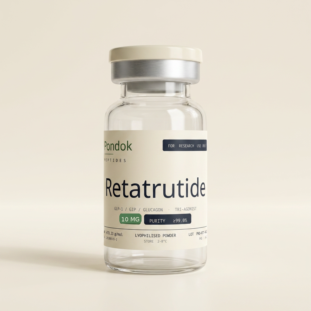 Retatrutide — Research Peptide (Lyophilised, HPLC ≥99%) 10mg vial
