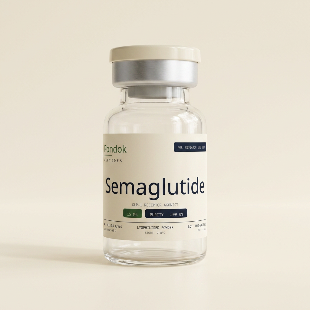 Semaglutide — Research Peptide (Lyophilised, HPLC ≥99%) 15mg vial